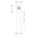 Eurofase 49261 Swing 1-lt 24" Tall LED Outdoor Wall Sconce