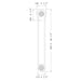 Eurofase 49262 Swing 1-lt 36" Tall LED Outdoor Wall Sconce