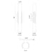 Eurofase 49034 Venna 1-lt 22" Tall LED Wall Sconce