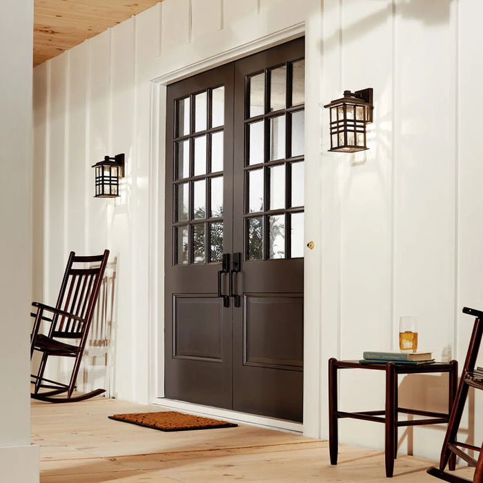Kichler 49830 Beacon Square 1-lt 14" Tall Outdoor Wall Light