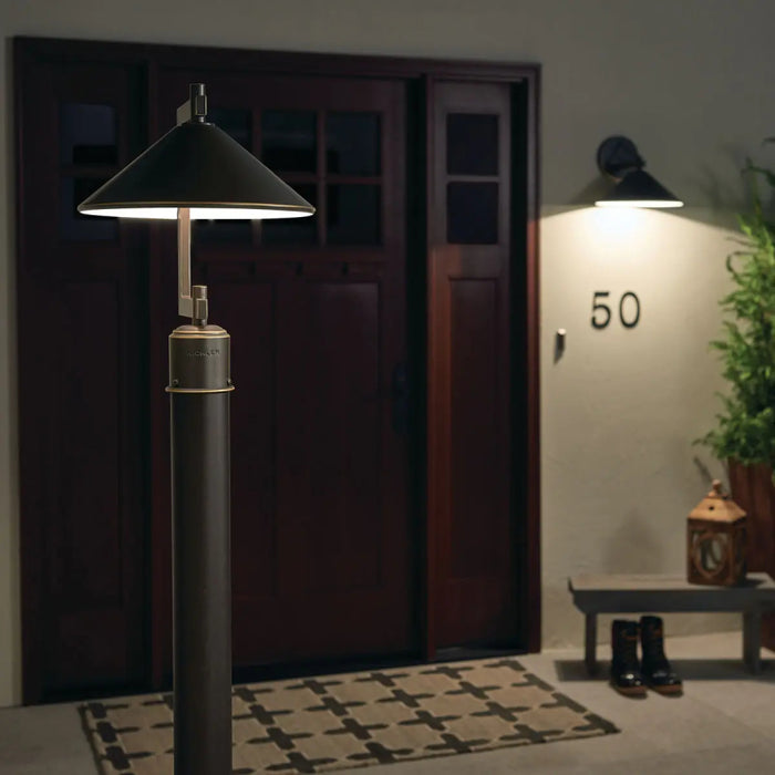 Kichler 49063 Ripley 1-lt 16" Outdoor Post Mount - Olde Bronze