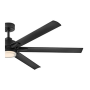 Hinkley 910566 Valor 66" Outdoor Smart Ceiling Fan with LED Light Kit - Matte Black