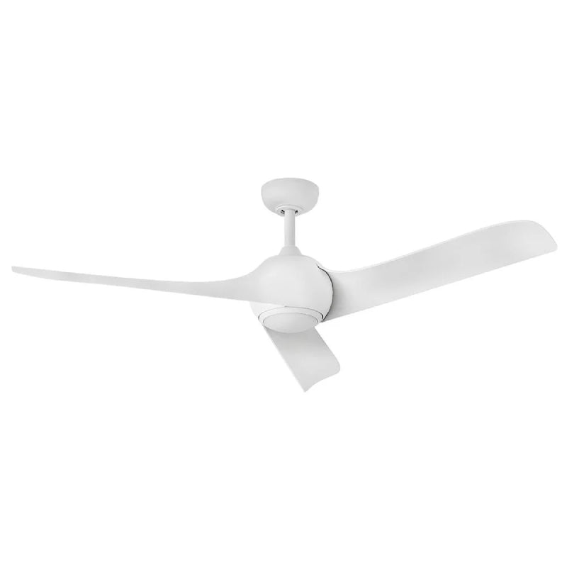 Hinkley 907256 Tiburon 56" Smart Ceiling Fan with LED Light Kit - Matte White