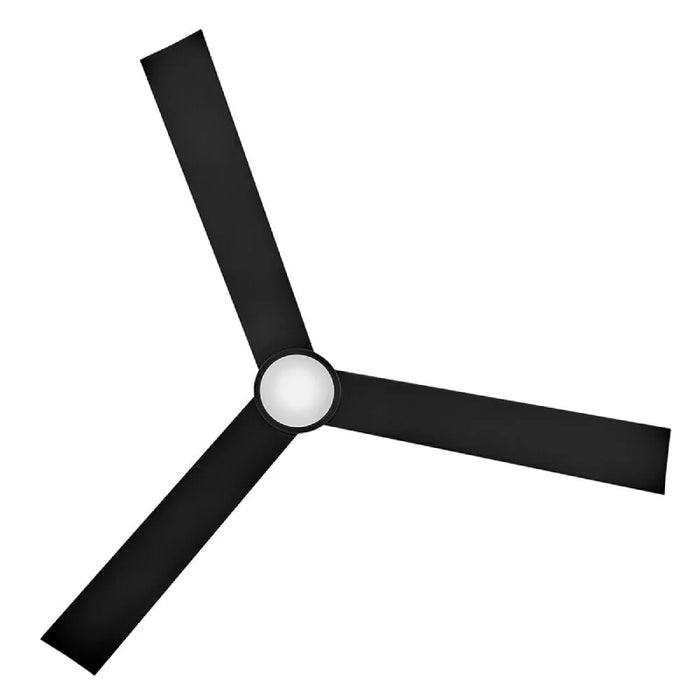 Hinkley 907452 Speck 52" Indoor/Outdoor Smart Ceiling Fan with LED Light Kit - Matte Black