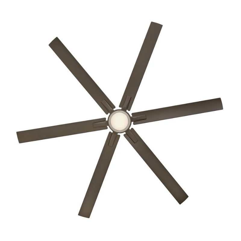 Hinkley 910566 Valor 66" Outdoor Smart Ceiling Fan with LED Light Kit - Metallic Matte Bronze