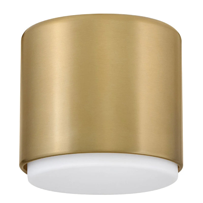 Hinkley 30070 Cedric 1-lt 5" LED Flush Mount - Lacquered Brass