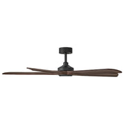 Hinkley 907358 Layton 58" Smart Ceiling Fan with LED Light Kit - Matte Black/Walnut