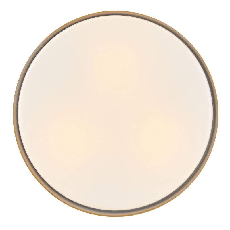 Hinkley 30075 Cedric 3-lt 18" LED Flush Mount - Lacquered Brass