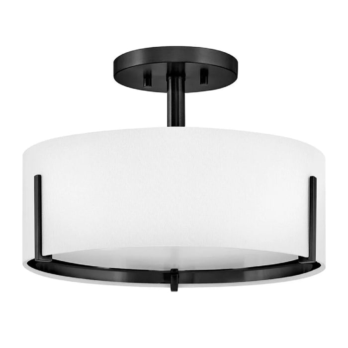 Hinkley 47571 Halle 3-lt 15" LED Semi-Flush Mount - Black