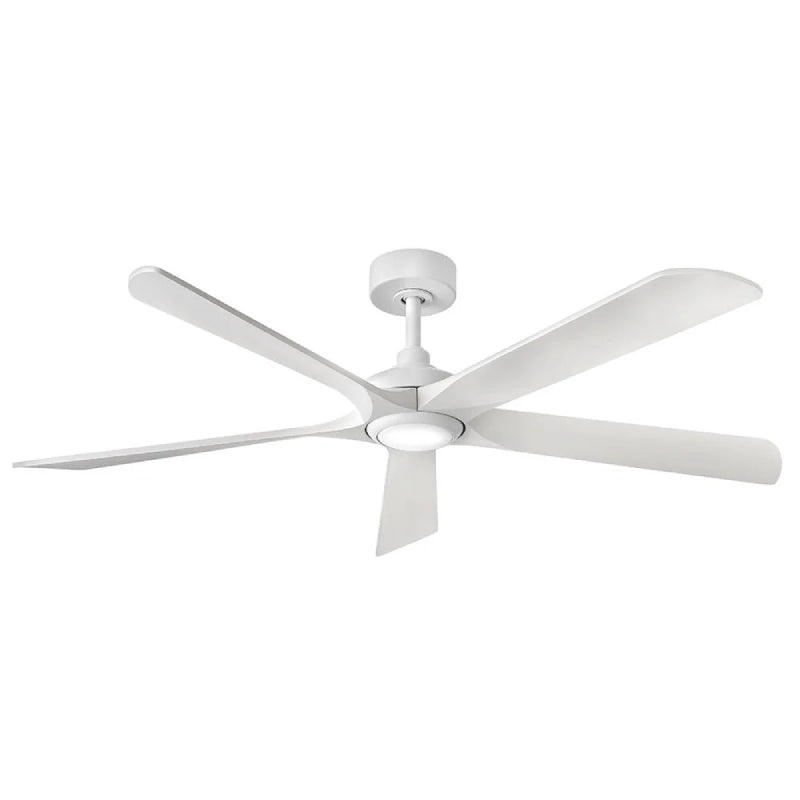 Hinkley 907358 Layton 58" Smart Ceiling Fan with LED Light Kit - Matte White