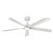 Hinkley 907358 Layton 58" Smart Ceiling Fan with LED Light Kit - Matte White
