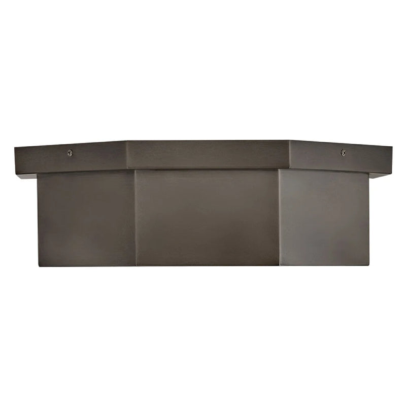 Hinkley 46993 Facet 3-lt 18" LED Flush Mount - Black Oxide