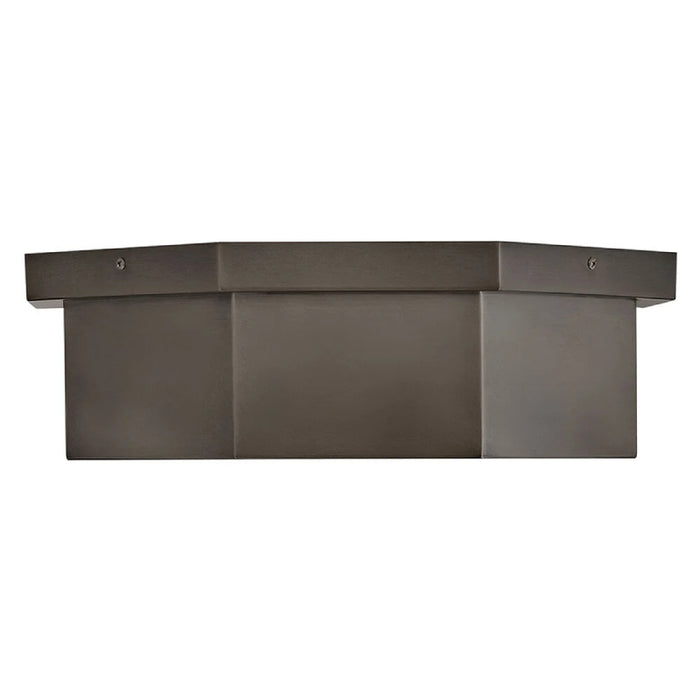 Hinkley 46993 Facet 3-lt 18" LED Flush Mount - Black Oxide