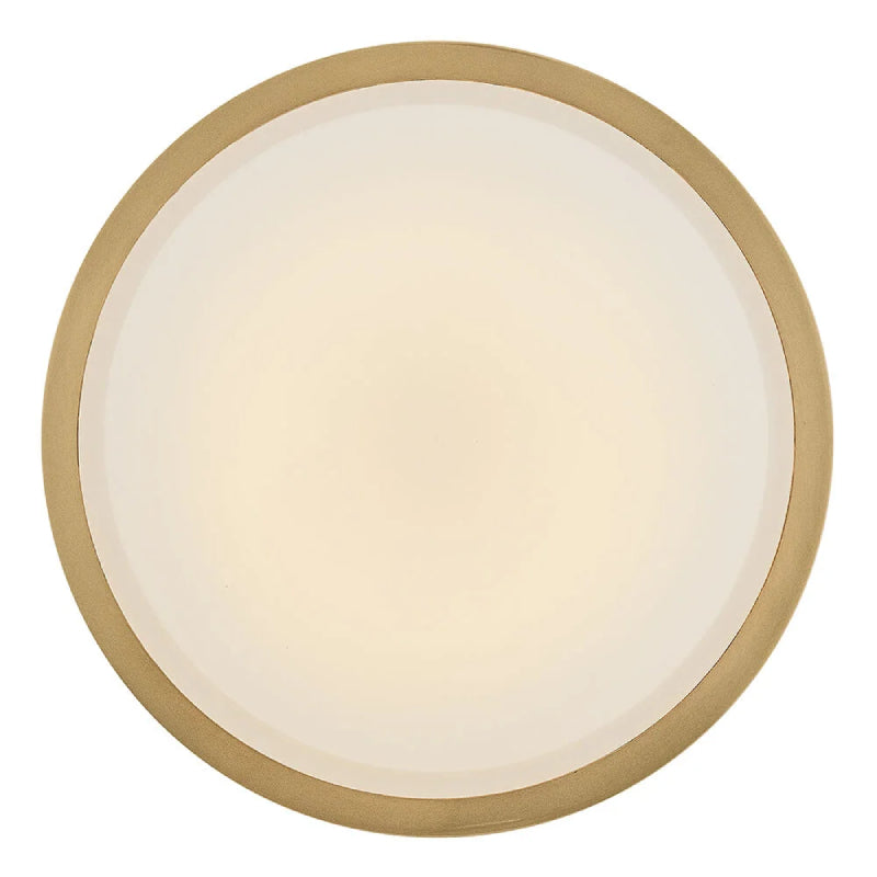 Hinkley 47593 Kiran 1-lt 6" LED Semi-Flush Mount - Lacquered Brass