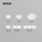 Dals GBR04-CDW Revolve 4" Round Regressed Gimbal Downlight, 5CCT+Dim-to-Warm