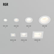 Dals RGR4-CDW RGR 4" Round Regressed Downlight, 5CCT+Dim-to-Warm