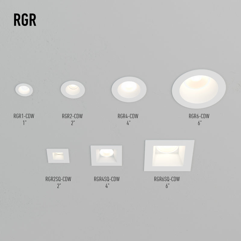 Dals RGR4-CDW RGR 4" Round Regressed Downlight, 5CCT+Dim-to-Warm