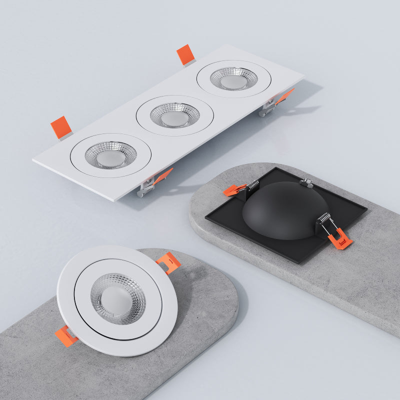 Dals FGM4-CC-V Pivot 4" Flat Round Gimbal Recessed, 5CCT Selectable
