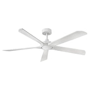 Hinkley 907358 Layton 58" Smart Ceiling Fan with LED Light Kit - Matte White