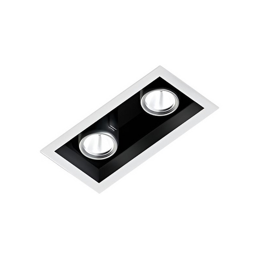 Elite FC2-LED-3000L 2 Head Flanged Recessed Multiple Combo LED Downlight, 3000 Lumens, 120V