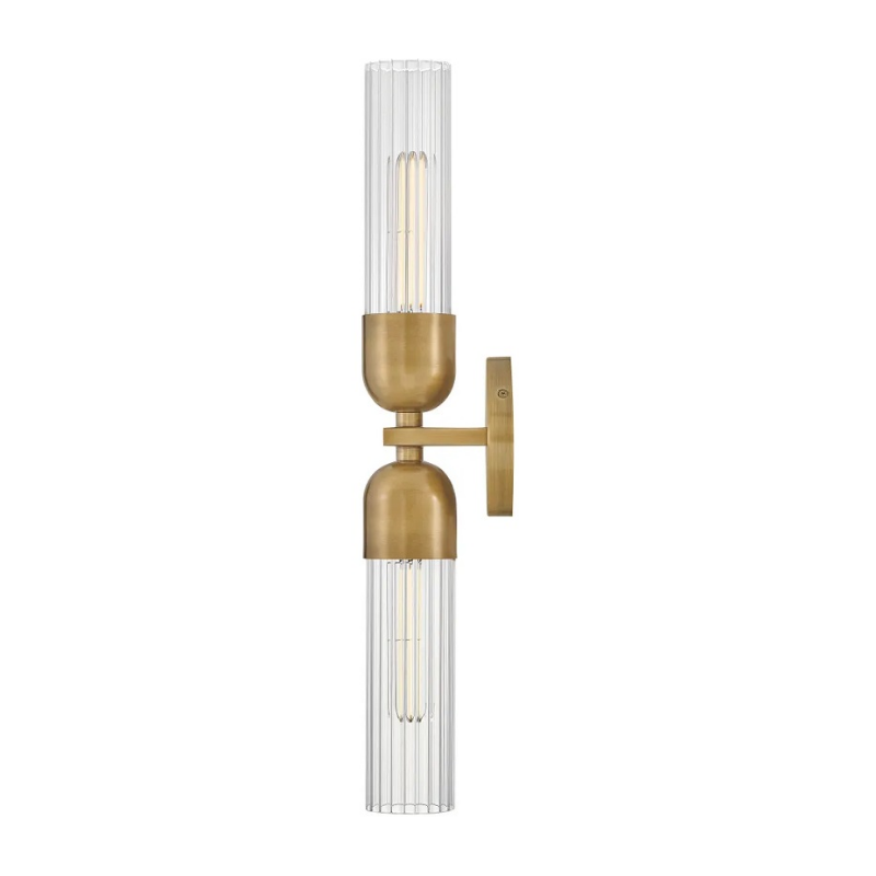 Hinkley 50912 Soren 2-lt 24" Tall LED Wall Sconce - Heritage Brass