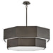 Hinkley 46995 Facet 12-lt 38" LED Chandelier - Black Oxide