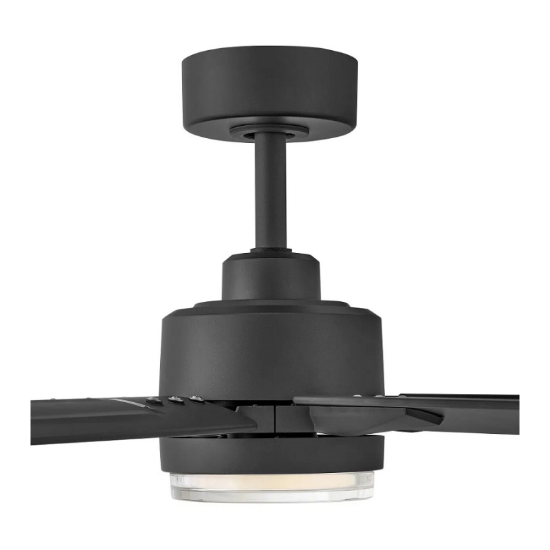Hinkley 910566 Valor 66" Outdoor Smart Ceiling Fan with LED Light Kit - Matte Black