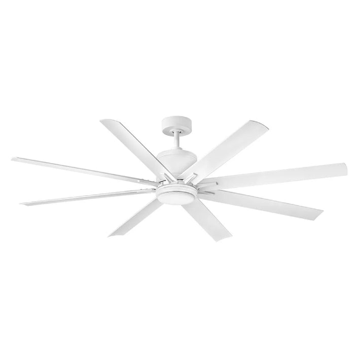 Hinkley 907166 Vantage 66" Indoor/Outdoor Smart Ceiling Fan with LED Light Kit - Matte White