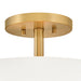 Hinkley 47571 Halle 3-lt 15" LED Semi-Flush Mount - Lacquered Brass