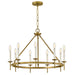 Hinkley 47475 Copley 9-lt 28" LED Chandelier - Lacquered Brass