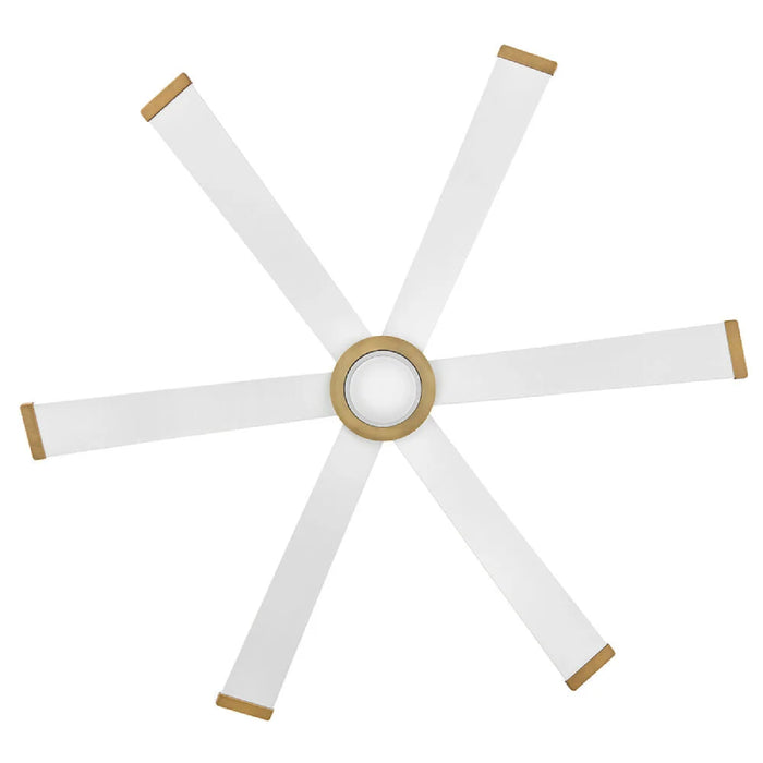 Hinkley 906964 Andros 64" Indoor/Outdoor Smart Ceiling Fan with LED Light Kit - Matte White