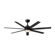 Hinkley 910656 Current 56" Smart Ceiling Fan with LED Light Kit - Matte Black