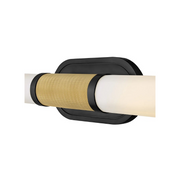 Hinkley 56882 Thayer 2-lt 25" Tall LED Wall Sconce - Lacquered Brass with Black accents