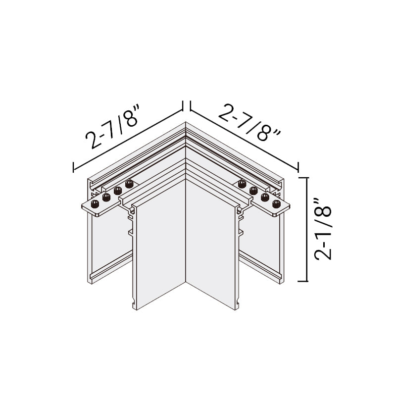 Elite FG-CM-SM-ACC-2 "L" Form Track Connector, Flat Plane