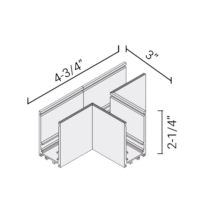 Elite FG-CM-SM-ACC-5 "T" Form Track Connector, Flat Plane