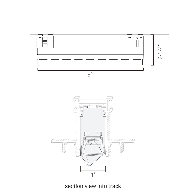 Elite FG-L1-WW-8 Groove 48V 8" Wall Wash