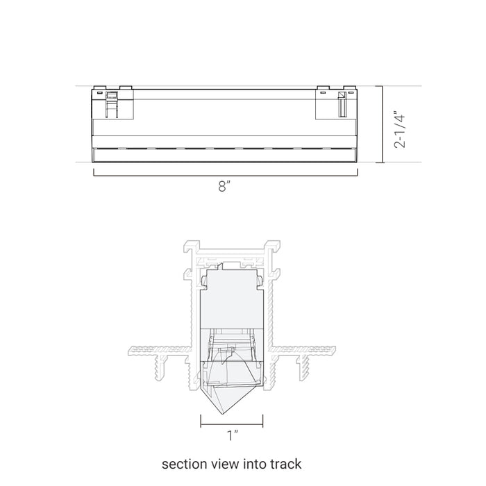 Elite FG-L1-WW-8 Groove 48V 8" Wall Wash
