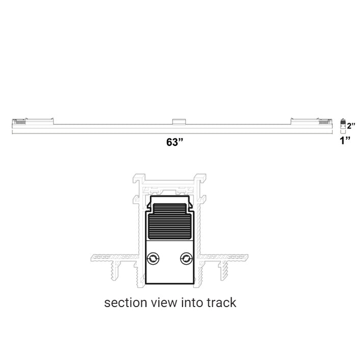 Elite FG-L1R-64 Groove 48V 64" Seamless Linear Diffused