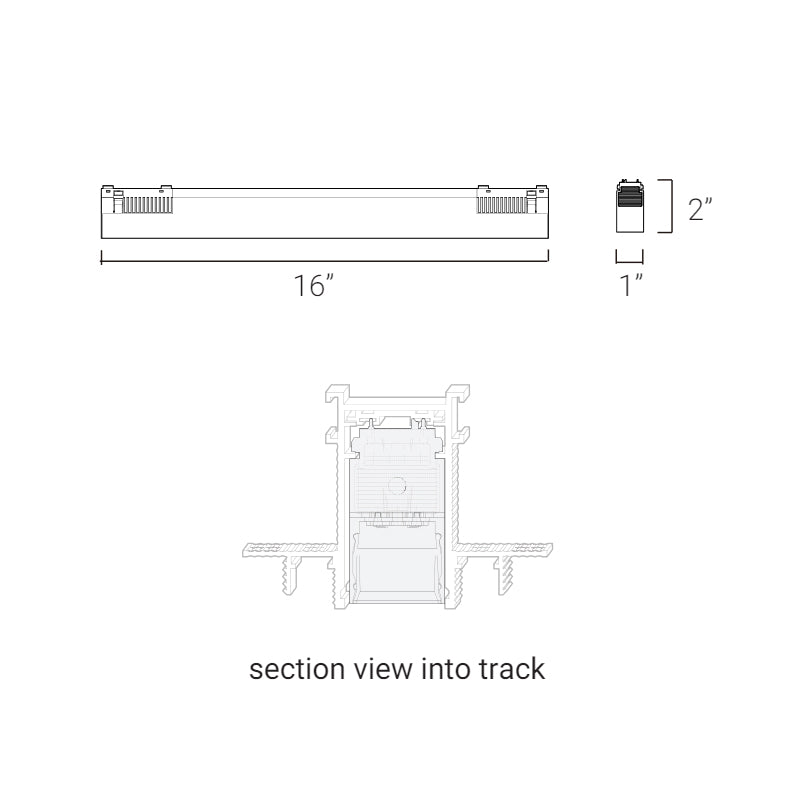 Elite FG-L3R-16 Groove 48V 16" Linear Louvered