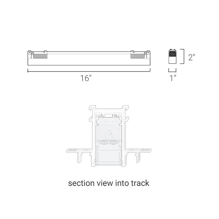 Elite FG-L3R-16 Groove 48V 16" Linear Louvered