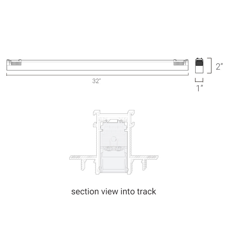 Elite FG-L3R-32 Groove 48V 32" Linear Louvered