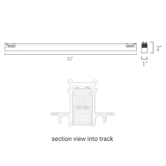 Elite FG-L3R-32 Groove 48V 32" Linear Louvered