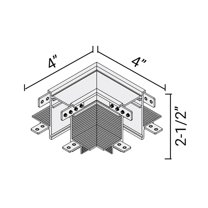 Elite FG-RTL-ACC-2 "L" Form Track Connector, Flat Plane