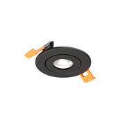 Dals FGM2-CDW Pivot 2" Flat Round Gimbal Recessed, 5CCT+Dim-to-Warm - Black