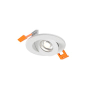 Dals FGM2-CDW Pivot 2" Flat Round Gimbal Recessed, 5CCT+Dim-to-Warm