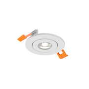 Dals FGM2-CDW Pivot 2" Flat Round Gimbal Recessed, 5CCT+Dim-to-Warm - White