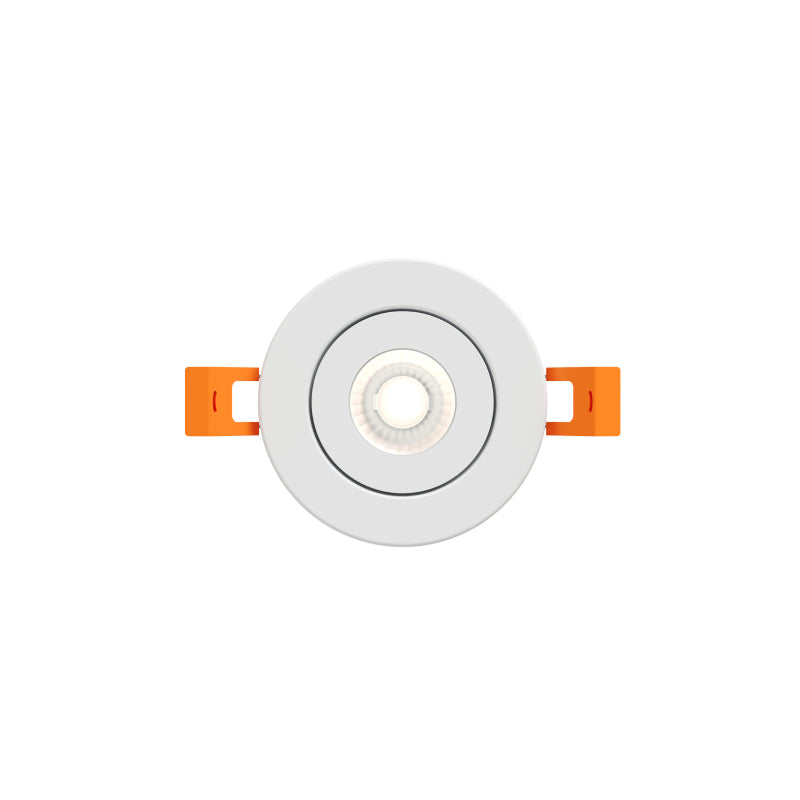 Dals FGM2-CDW Pivot 2" Flat Round Gimbal Recessed, 5CCT+Dim-to-Warm
