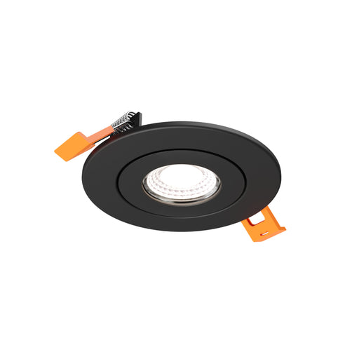 Dals FGM3-CDW Pivot 3" Flat Round Gimbal Recessed, 5CCT+Dim-to-Warm - Black