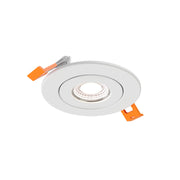 Dals FGM3-CDW Pivot 3" Flat Round Gimbal Recessed, 5CCT+Dim-to-Warm - White