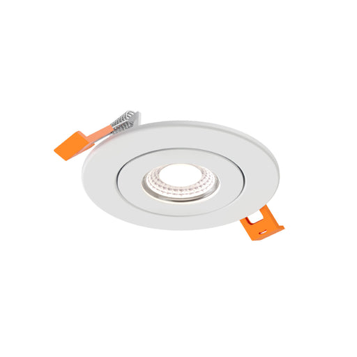 Dals FGM3-CDW Pivot 3" Flat Round Gimbal Recessed, 5CCT+Dim-to-Warm - White